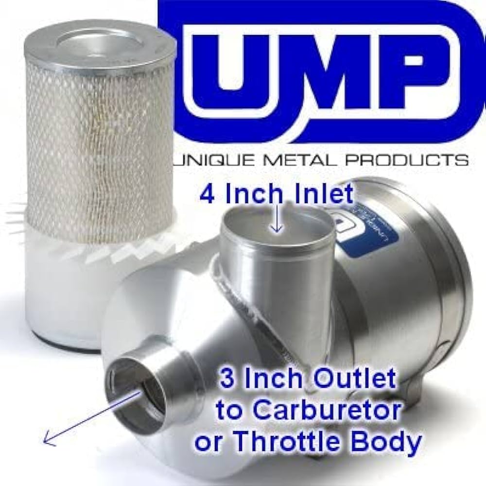 UMP 3 Inch Super Air Filter With 8 Inch Canister For Engines